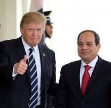 الرئيس السيسي وترامب يناقشان تطورات الأوضاع في الشرق الأوسط وجهود الوساطة لاستعادة الهدوء