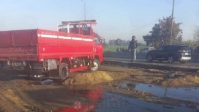 عودة الحركة المرورية بطريق “مصر- إسكندرية” الزراعي بعد انقلاب سيارة زيوت بقويسنا