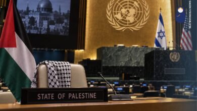 الجمعية العامة بأغلبية 152 عضوا تؤكد لترامب مجددا الاعتراف بالدولة الفلسطينية المستقلة الجمعية العامة بأغلبية 152 عضوا تؤكد لترامب مجددا الاعتراف بالدولة الفلسطينية المستقلة